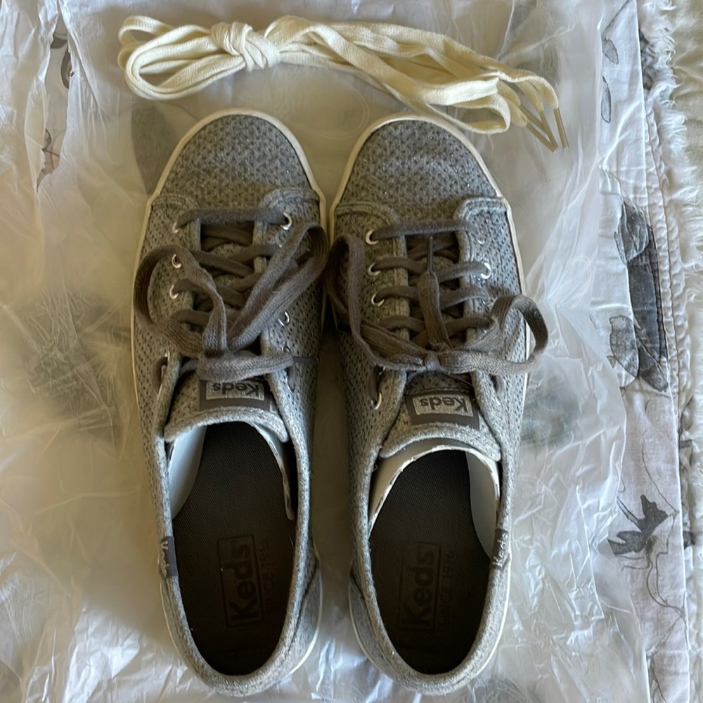 Keds gray and silver sneakers. Size 9
